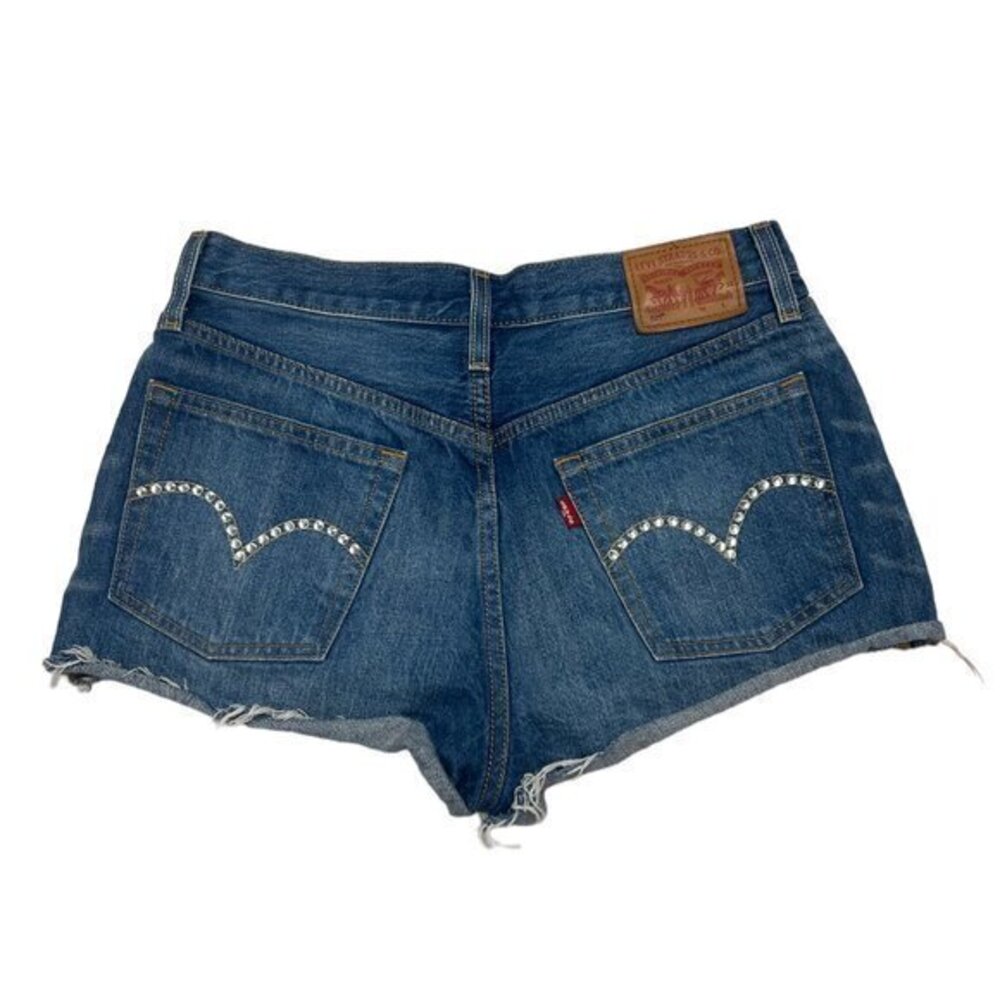 Levi Bedazzled Denim Shorts
